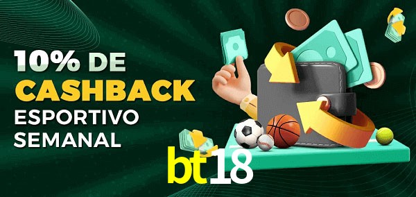 10% de bônus de cashback na bt18