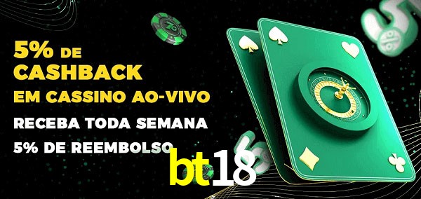 Promoções do cassino ao Vivo bt18
